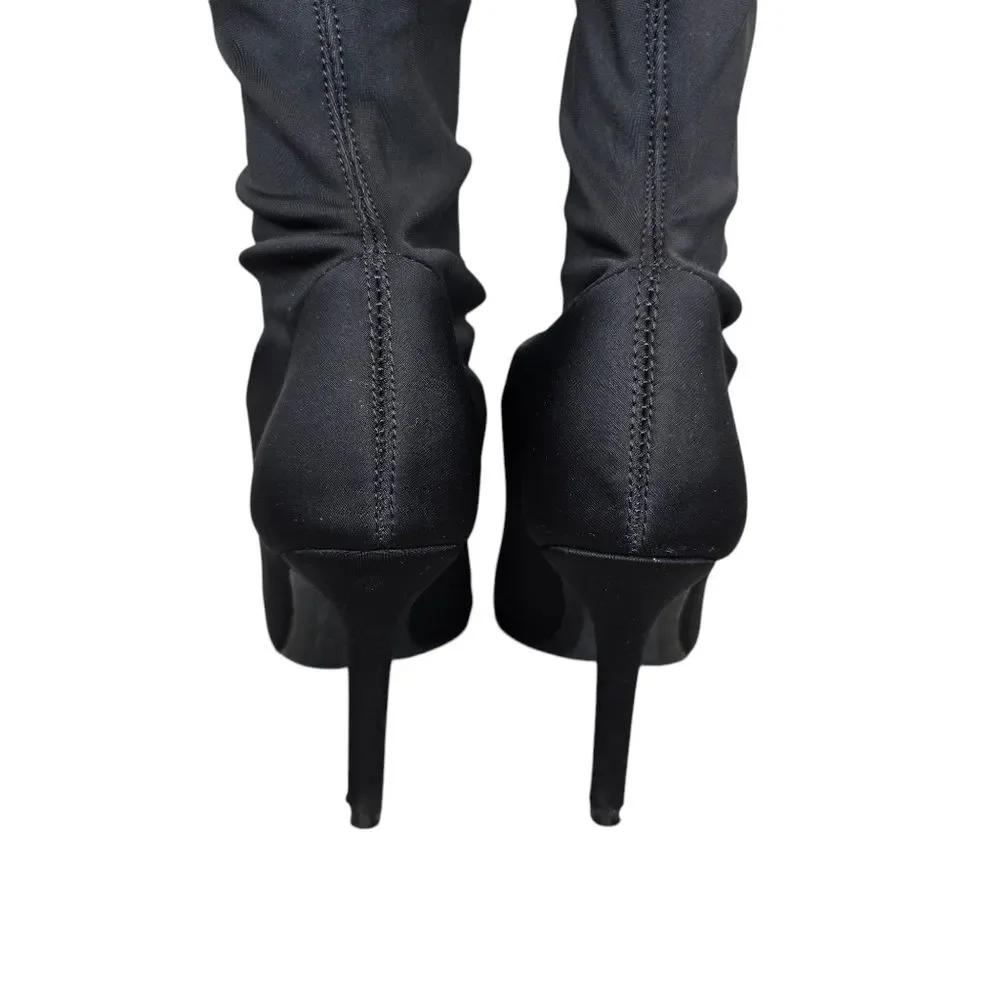 Primadonna Women's 36 Over-the-Knee Pointed Toe Tall Black Boots